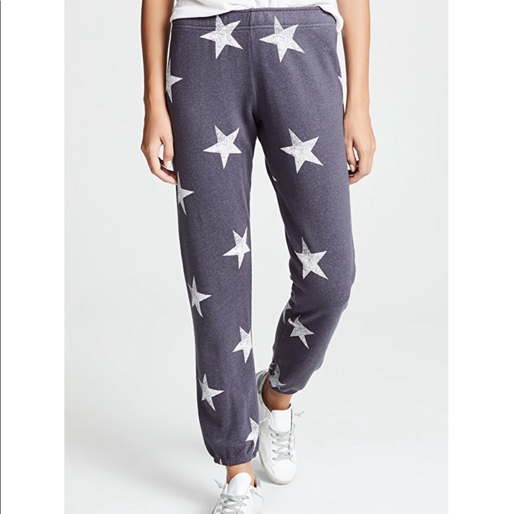 Monrow Star sweats in Vintage Black